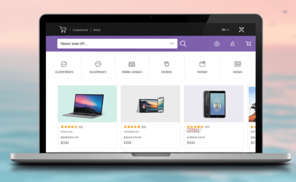 Plateforme e-commerce avec paiement Mobile Money et Visa